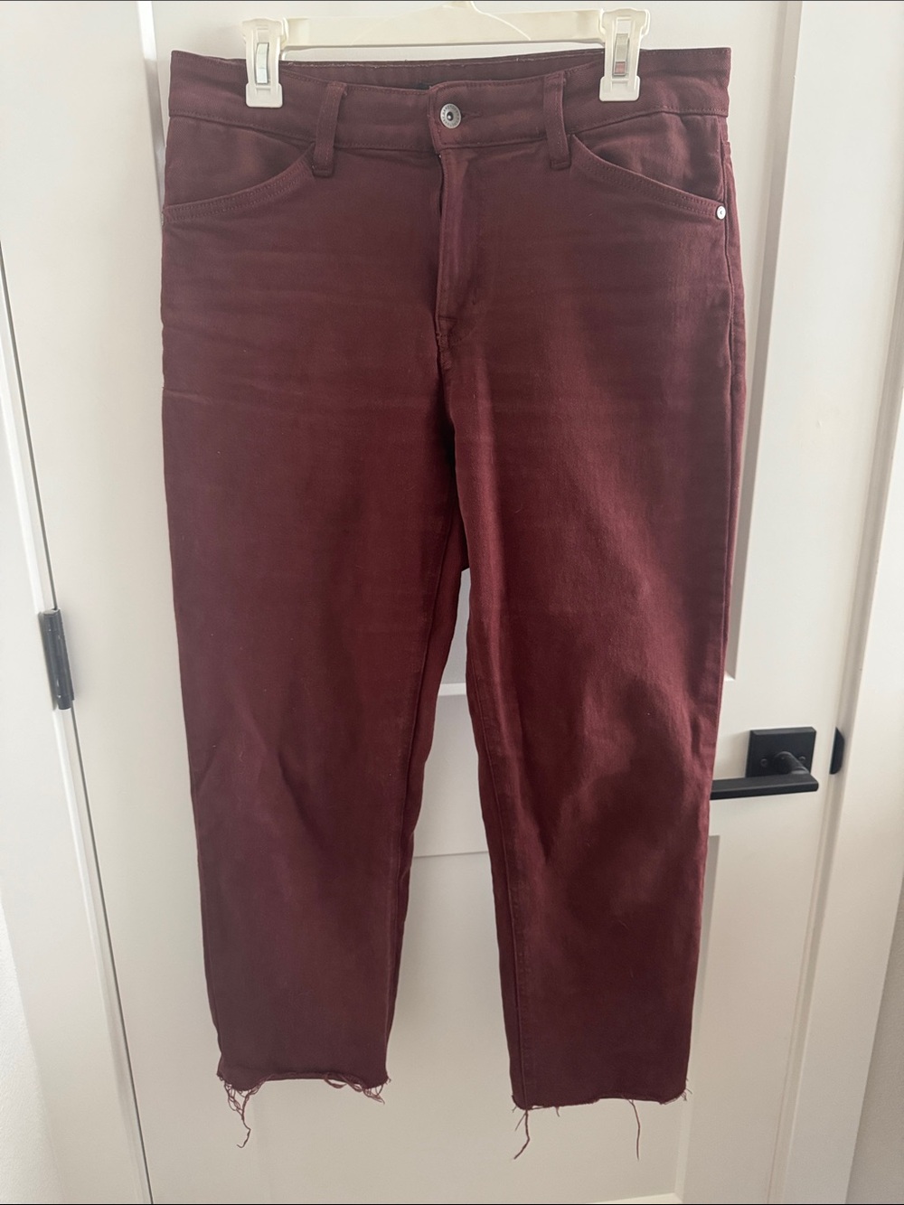 Women’s Maroon Stretch Sanctuary Jeans